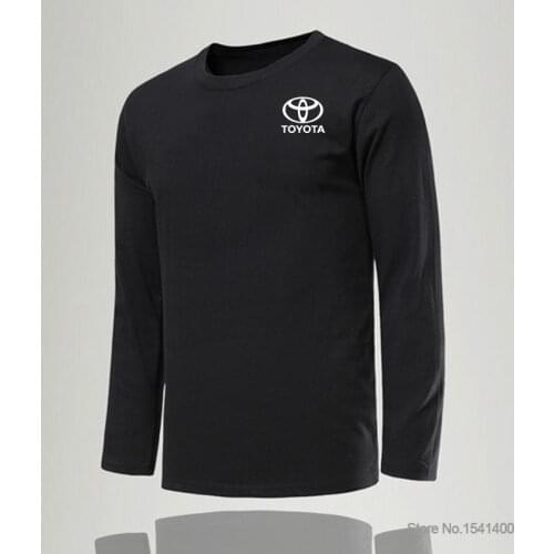 Autumn Spring New Style Mens Cotton Long-sleeved Toyota T-shirts Mens Long Sleeves T Shirt