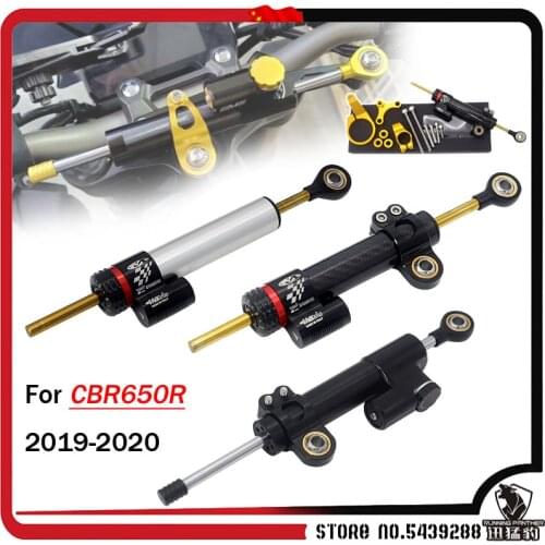 CNC Carbon fiber Motorcycle Adjustable Steering Damper Stabilizer Kit For HONDA CBR650R CBR 650 R cbr650r cbr 650 r 2019 2020