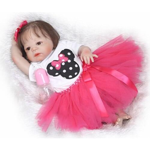 Boneca reborn New 55 cm Baby Dolls Realistic bebes reborn silicone Girls toys Lifelike Newborn Baby dolls toys for children