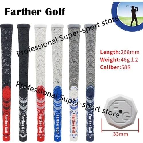 2018 Newest Carbon Yarn Cord Farther Golf irons Grips Golf Club wood Grips 6 colors to choose 10pcs/lot