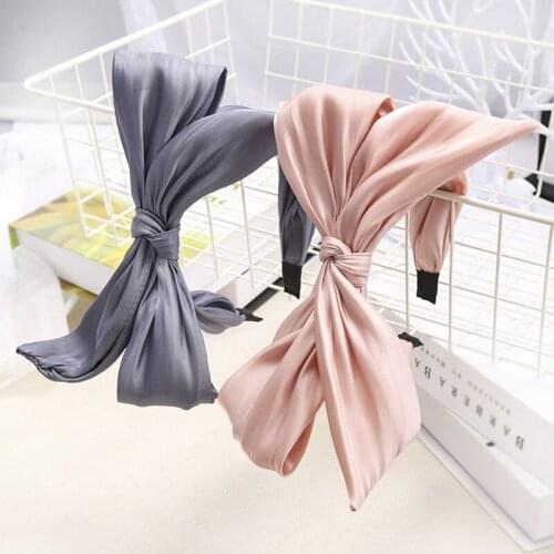 2019 New Big Bow Headband Layers Hair Bows for Women and Girls Korean Large Bow Hair Accessories Fabric Hairbands
