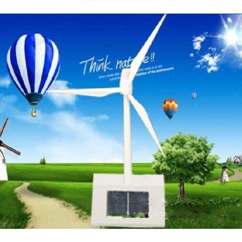 Plastic Windmill Model Building Kit Toy Kids DIY Solar Powered Pinwheel Toy for Children Boys Gift Early Educational Toy