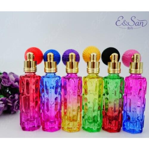 PSQ09-10ML Spray Bitter Melon Airbag Perfume Bottle Glass Spray Empty Bottle 100PCS/LOT