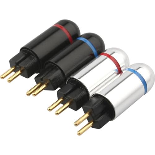 0.78mm Earphone Pins Plug Audio Jack Gold Plated For W4R UM3X UE11 UE18 JH13 JH16 Headset Wire Connector Grooved Paint Craft