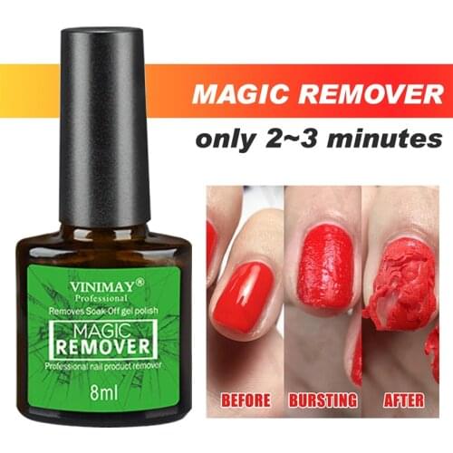 Nail polish remover Gel Nail Polish Burst Magic Remover Gel to Remove Soak Off Gel Polish Nail Solution Cleaner Gel Remover