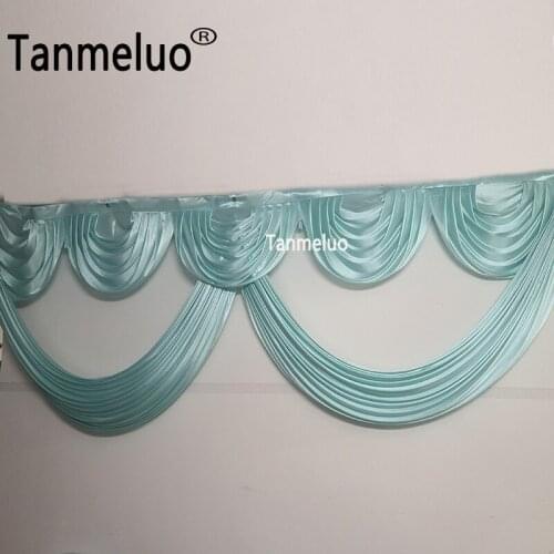 10FT Wedding Backdrop Top Swags Drape Ice Silk Banquet DIY Drapery Decor Event Party Curtain Deaoration Photo Studio Booth Panel