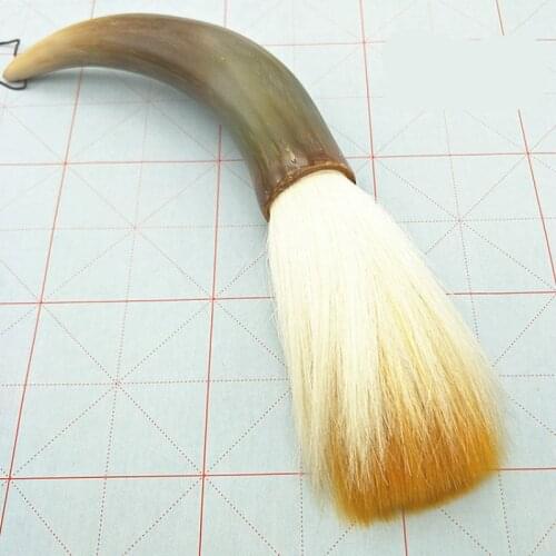 High quality large hopper-shaped brush bent horn calligraphy brush fine decorative multiple hairs brush pen writing brushes