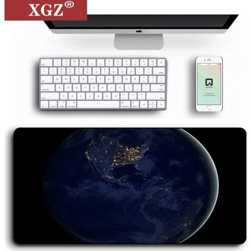 XGZ Space Extra Large Oversized Mouse Pad Computer Non-slip Natural Game Rubber with Edge Gamer Lock Mouse Pad 400x900mmx2mm