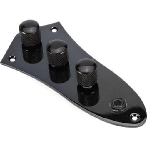 Black Prewired Loaded Guitar Control Plate Fr Jazz Bass Parts Replacement