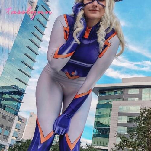 My Hero Academia Cosplay MT.Lady Cosplay Costumes for Women Zentai Spandex Jumpsuits Cosplay Bodysuit for Kids