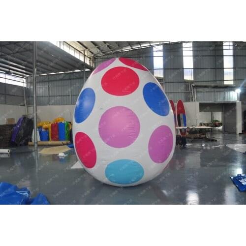2.2m High Giant Colorful Inflatable Easter Eggs Dinosaur Egg Closed Egg Party Decoration ATT