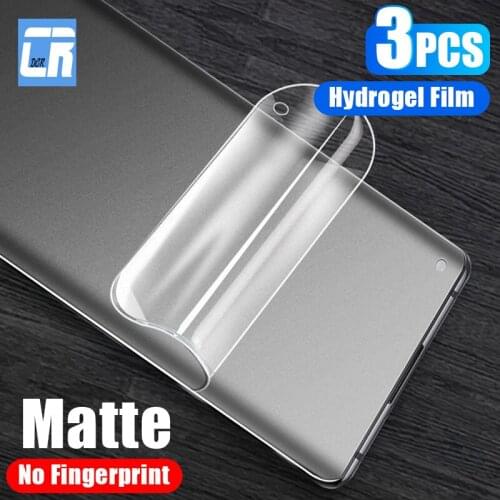 3Pcs Frosted Hydrogel Film Screen Protector For OPPO Reno 6 Pro 5 4 Lite 5z 6z Realme GT Narzo 30A 20A 10A Q3 Q2 Pro Soft Film