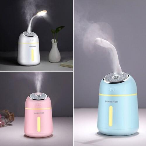 3 in 1 Aroma Essential Oil Diffuser Ultrasonic Little QHumidifier Purifier LED Night Light USB Fan Car Air Freshener For Office