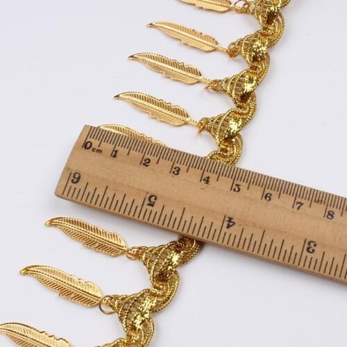 5.5cm 1yard Gold Lace Fringe Sequins Tassel Ribbon Wedding Party Dance Dress Sewing lace trims DIY Garments Accessories