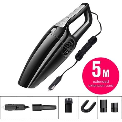 New 120W Car Vacuum Cleaner for car High Suction 5M Wet And Dry dual-use Vacuum Cleaner Handheld 12V Mini Car Vacuum Cleaner