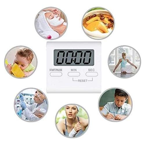 Free Shipping LCD Digital Screen Kitchen Timer Magnetic Cooking Countdown Alarm Sleep Stopwatch Temporizador Clock Home Gadget