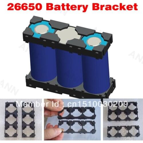 Free Shipping! 26650 battery holder lithium ion battery box 3P 26650 cell holder 26650 li-ion battery plastic case