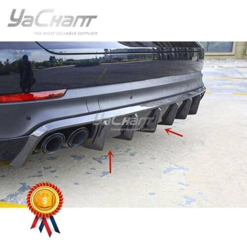 Car-Styling Portion Carbon Fiber/Carbon Fiber Rear Diffuser Lip Fit For 2018-2020 Cayenne 9Y0 YC D Rear Diffuser Lip