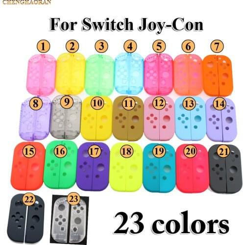 25Colors with colorful buttons tool screws Full Housing Faceplate Handle Shells Case Cover for Nintend Switch Controller Joy-Con