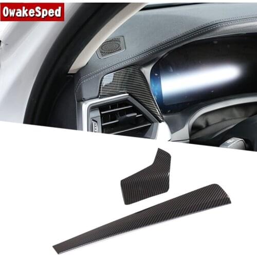 Carbon Fiber Colors Central Control Dashboard Frame Trim For BMW 3 Series G20 2018-2020 LHD ABS Car Styling Interior Accessories