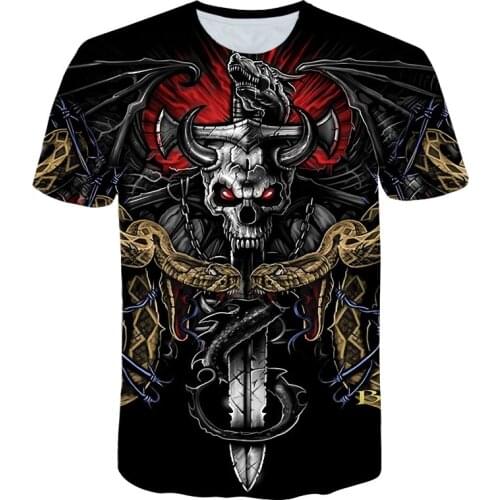 Skull Hip Hop Dabbing Skeleton Kids T-Shirt Punk Shirts Children Boys Girls Funny Skull Teens T Shirts Summer New Clothes