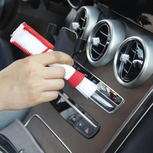 Double Ended Cleaning Brush Car Air Conditioner Vent Windows Computer Dust Cleaner Cleaning Cloth for House Car Office