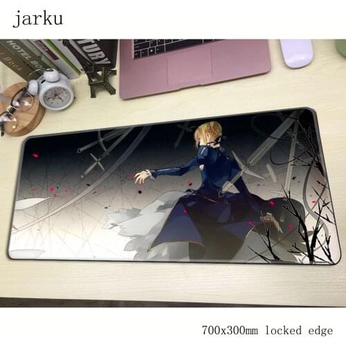 Fate Saber mousepad gamer 700x300X3MM gaming mouse pad large Customized notebook pc accessories laptop padmouse ergonomic mat