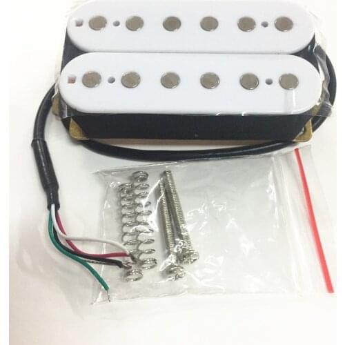 FLEOR White Electric Guitar Humbucker Pickup Neck Pickup 7-8K Guitar Parts 4 Wires