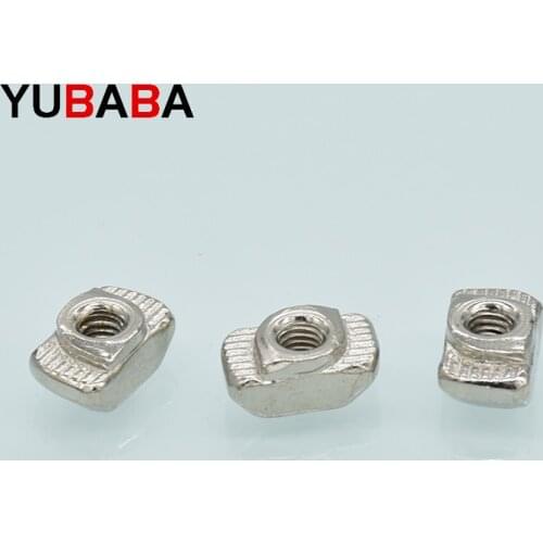 50Pcs M3/M4/M5 Slot T-nut Sliding Nut Aluminum Extrusions Furniture Profile 2020 series Slot Groove 6mm
