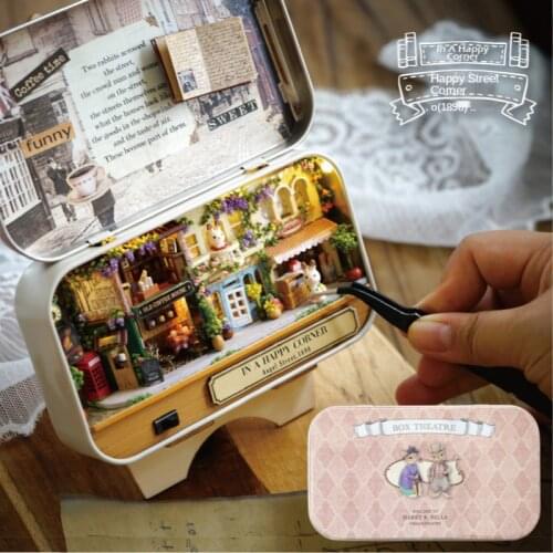 GY DIY Cottage Box Theater Handmade Small House Assembled Model Toy Birthday Gift for Girls