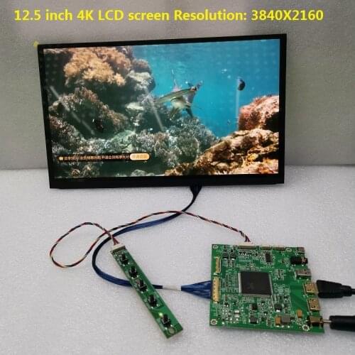 12.5 inch 4K display module HDMI display module kit 3840X2160 monitoring game DIY module