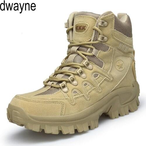 Winter/Autumn Men Military Leather Boots Special Force Tactical Desert Combat Boats Outdoor Shoes Army Boots Big Size jkmn89