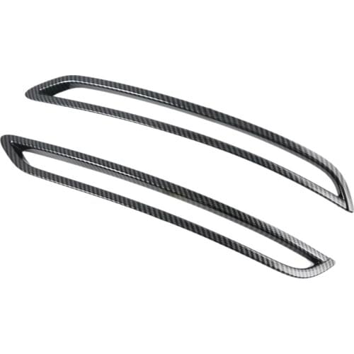 Car Carbon Fiber Rear Fog Light Lamp Rear Tail Fog Light Lamp Covers Trim for - A3L 2021