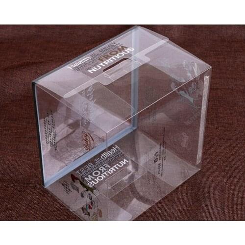 Printing pvc telescopic plastic box packing custom plastic transparent pvc packing box with soft crease for gift ---PX20155