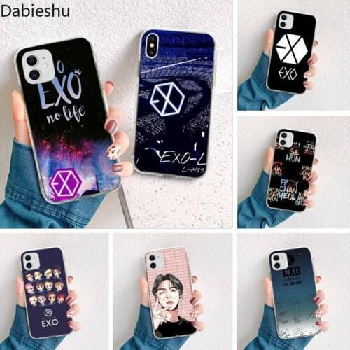 Kpop EXO Lucky one Luxury Phone Case for iphone 12 pro max 11 pro XS MAX 8 7 6 6S Plus X 5S SE 2020 XR cover