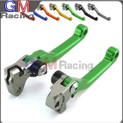 Motorcycle CNC Billet Pivot Foldable Brake Clutch Levers For KAWASAKI KX250F KXF250 KX450F KXF450 KX 250F 450F 13-17 Dirt Bike