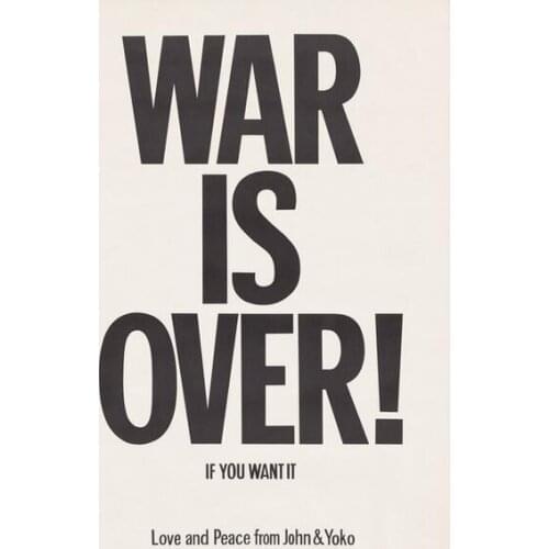 WAR IS OVER Art Film Print Silk Poster Home Wall Decor 24x36inch