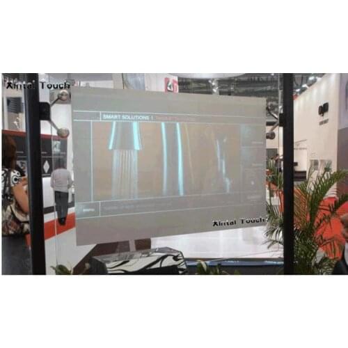 Free Fast Shipping (1.524m*8m) Light Gray Rear Projection Screen Foil , Self Adhesive Rear Projection Film for window display