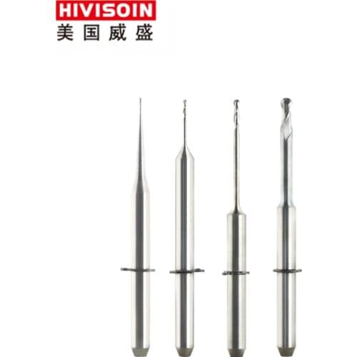 VHF K5 CAD/CAM burs Length=40mm Shank 3mm dental milling cutters zirconia/pmma/wax block end mills