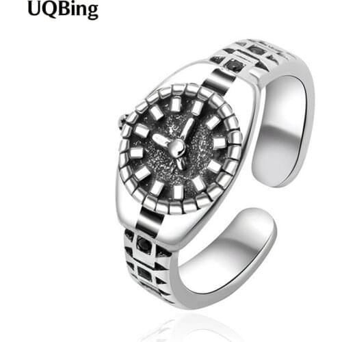 Vintage Creative Watch Style Classic Finger Ring Party Fashion Gifts Accessories