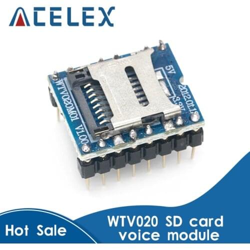 WTV020 WTV020-SD WTV020SD-20SS Mini SD Card MP3 Sound Module voice module For PIC Arduino 2560 UNO R3 WTV020-SD-16P