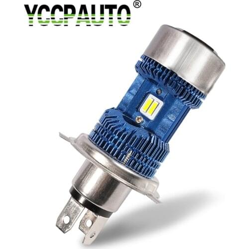 YCCPAUTO 1pcs H4 LED Motorcycle Headlight Bulbs Hi-Lo Beam 60W 7200LM LED Lights for Motorbike Electricbike HeadLight Fog Lamp