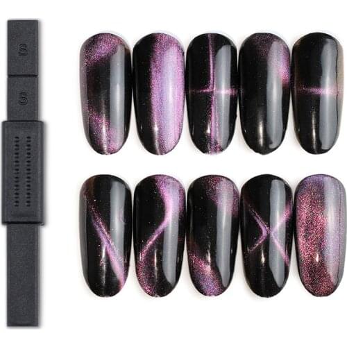 1pc Dual End Cat Eye Effect Magnet Nail Art Strong Magnetic Stick Board Nail Polish Painting UV Lamp Gel Varnish Manicure Tool