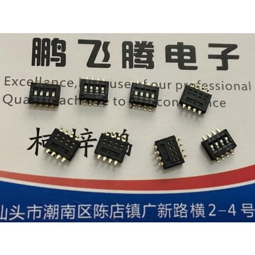 1PCS Imported Japanese Omron A6H-4101-PM dial code switch 4-bit patch 1.27mm pitch key type 4P