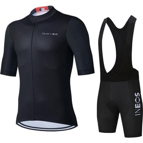 2021 Ineos Team Summer Men Cycling Jersey Set Breathable Short Sleeve Bike Clothing MTB Ropa Ciclismo Bicycle Maillot 19D GEL