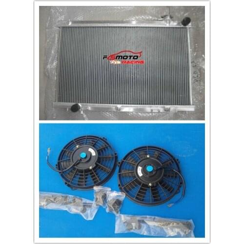 Alloy Radiator+FAN For Infiniti G35 G 35 3.5L Coupe Sedan Full Aluminum 2003-2007 03 04 05 06 07