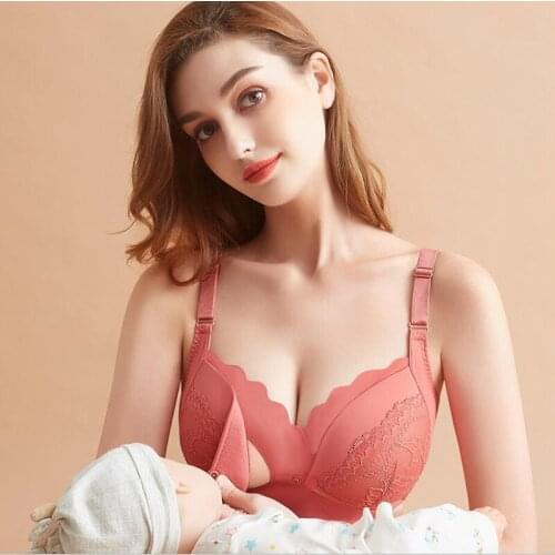 Maternity Nursing Bra Pregnant Women Mother Mama Open Breast Bra Cotton Sleep Underwear Lactating Nursing Bralette Breathable