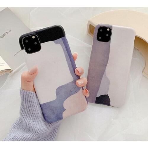 Art Oil Painting Case For iPhone 11 11Pro Max XS Max XR X 7 8 Plus Phone Case Abstract Soft Back Cover