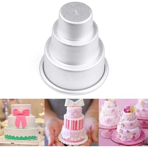 Mini Cake Pan Aluminum Alloy Removable Bottom Round Cake Baking Pan Tin Cake Pan Bakeware Tool Baking Kitchen Cake Supplies