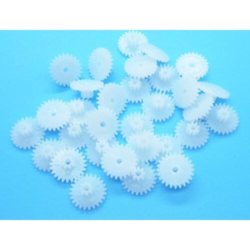 24082A 0.5M Double-layer Gear Hole 2MM Tight 24 Teeth/ 8 Teeth Decelerating Gear Technology Model Toy Accessories 100pcs/lot